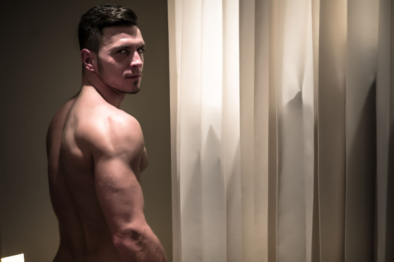 Paddy O'Brian in the shower