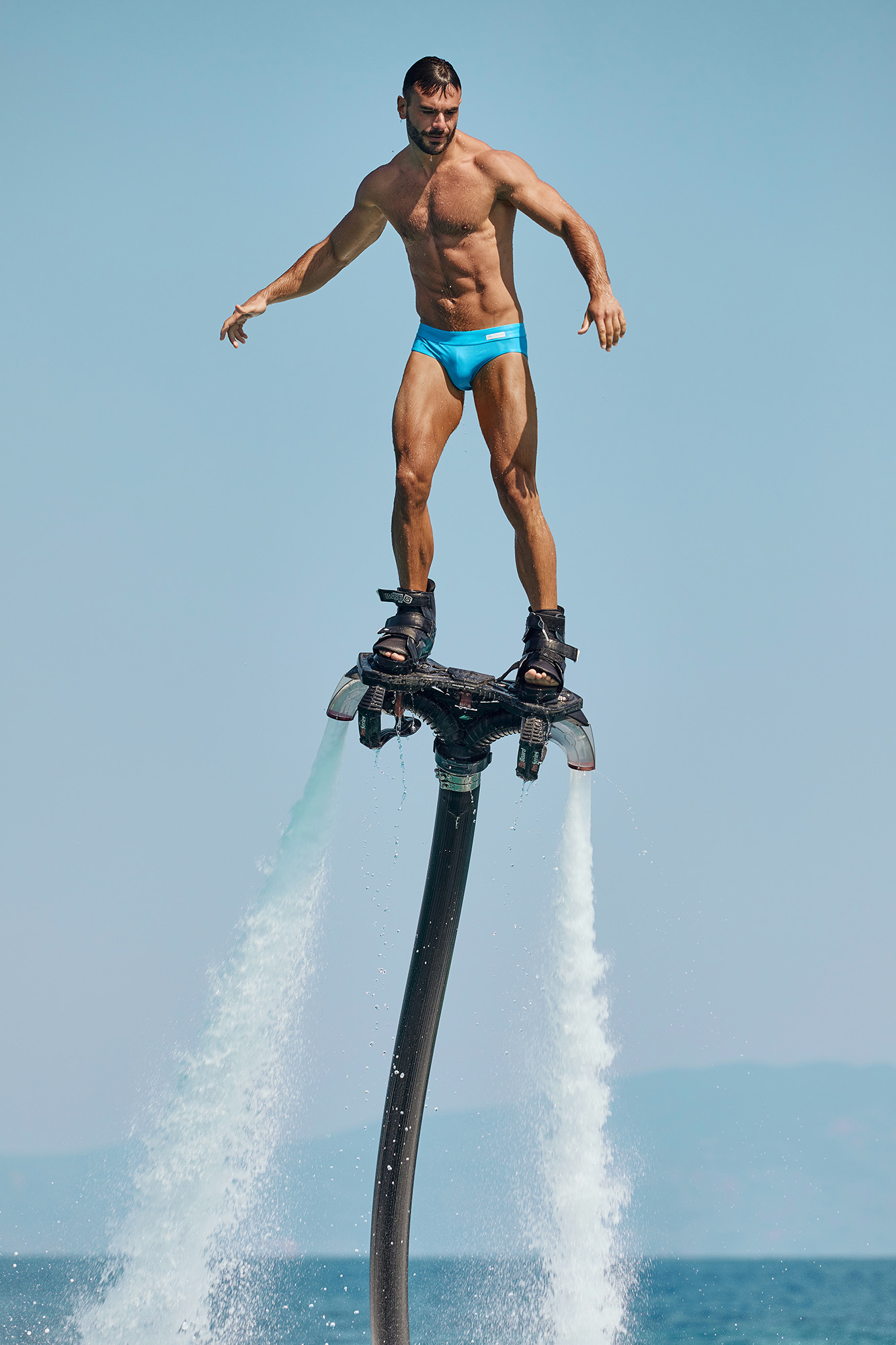 Sexy and handsome model and personal trainer Denis Mastorakis poses for Modus Vivendi